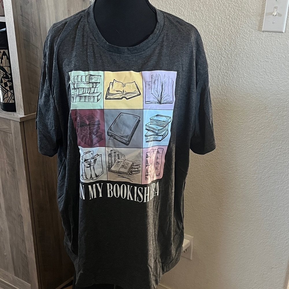 Graphic T-Shirt with Book Design